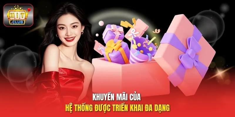 Khuyến mãi của hệ thống được triển khai đa dạng